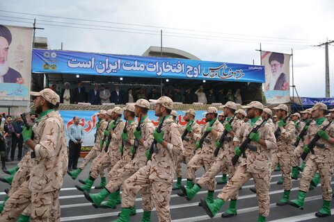 تصاویر/ رژه نیروهای مسلح در شهرستان ارومیه