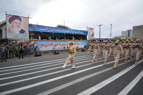 تصاویر/ رژه نیروهای مسلح در شهرستان ارومیه