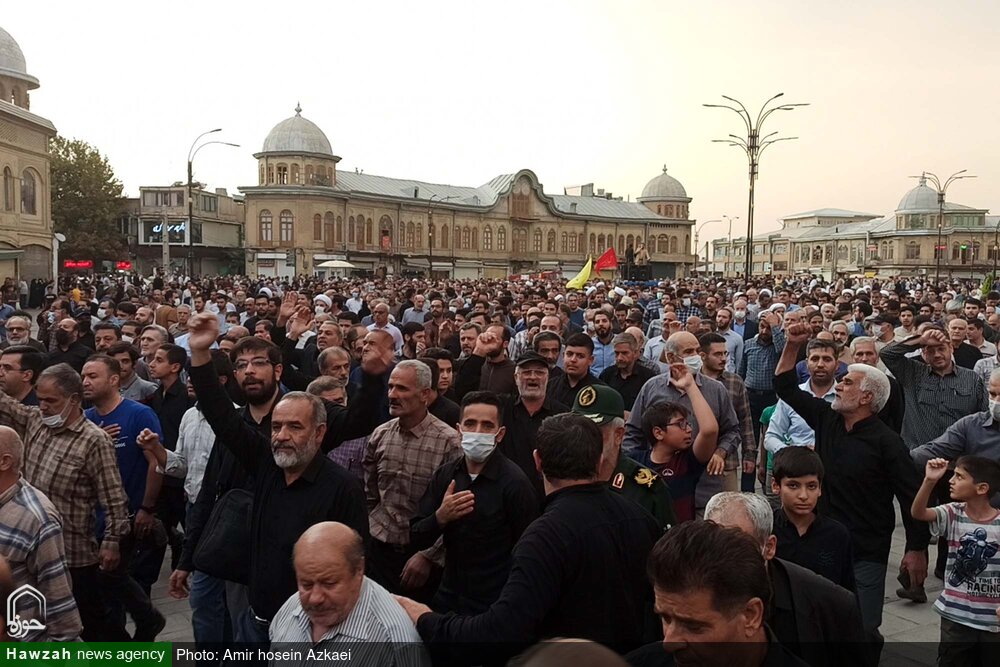 قیام دیار شهید همدانی در اعتراض به اغتشاشگران