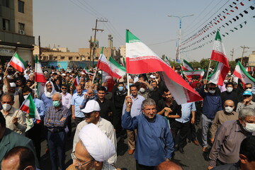 تصاویر / راهپیمایی مردم ولایتمدار اهواز علیه آشوبگران