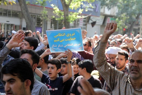 تصاویر / راهپیمایی اعتراضی نمازگزاران همدانی