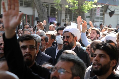 تصاویر / راهپیمایی اعتراضی نمازگزاران همدانی
