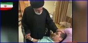 فیلم| عیادت رئیس‌جمهور از مجروحان اغتشاشات اخیر