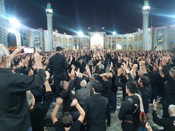 فیلم| عزاداری هیئت علی بن موسی الرضا آران و بیدگل