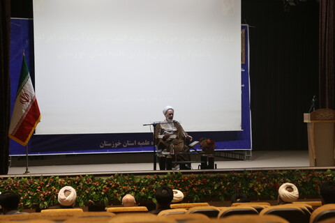 دیدار مسئولان و مدیران مدارس علمیه خوزستان با آیت الله اعرافی