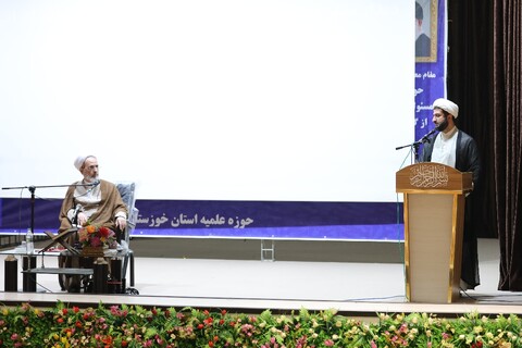 تصاویر/ دیدار مدیران مدارس و واحدهای آموزشی خوزستان با آیت الله اعرافی