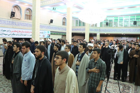 تصاویر/ مراسم گرامیداشت هفته دفاع مقدس در حوزه علمیه بناب