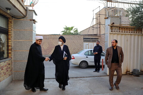تصاویر/ یک روز با آقای امام جمعه، بازدید از بنیاد شهید