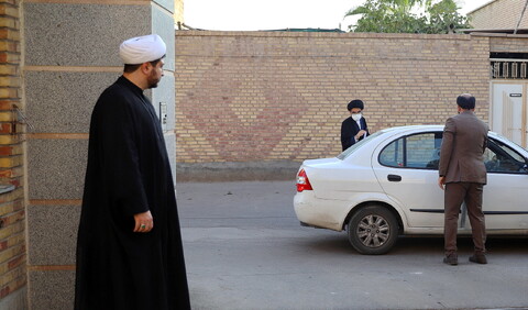 تصاویر/ یک روز با آقای امام جمعه، بازدید از بنیاد شهید