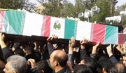 تشييع جثمان الشهيد هاشمي نائب استخبارات الحرس الثوري الإيراني