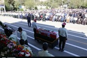 تصاویر/ مراسم تشییع و خاکسپاری شهید مدافع امنیت در خرم آباد