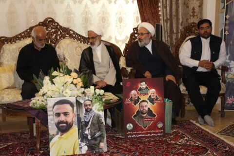 تصاویر/ دیدار نماینده ولی فقیه در سپاه پاسداران انقلاب اسلامی با خانواده شهید حسین اجاقی