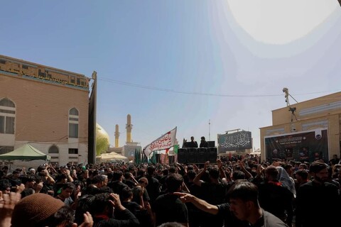 شہادت امام حسن عسکری (ع) کے موقع
پر سامرا کی فضاء سوگوار و عزادار