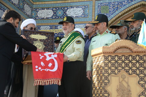 تصاویر/ برگزاری صبحگاه مشترک عهد سربازی در مسجد مقدس جمکران