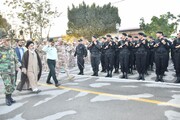 تصاویر/ صبحگاه مشترک نیروی‌های نظامی و انتظامی آذربایجان غربی