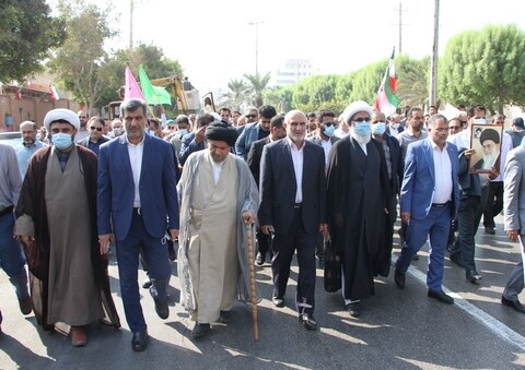 تصاویر/ قیام بوشهری ها علیه اغتشاشگران