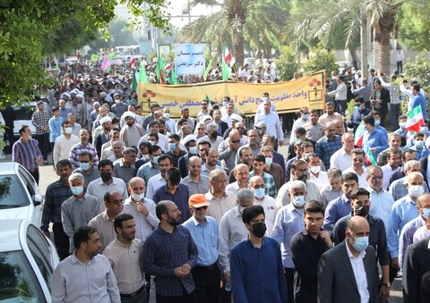 تصاویر/ قیام بوشهری ها علیه اغتشاشگران