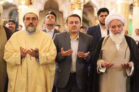 تصاویر/ آیین جشن هفته وحدت در مسجد شافعی اهل سنت کرمانشاه