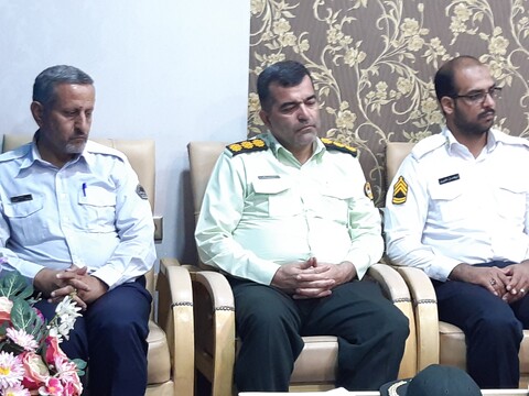 دیدار پرسنل نیروی انتظامی کاشان با نماینده ولی فقیه در کاشان