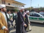تقدیر مسئولان و طلاب مدرسه امام حسن مجتبی(ع) چهارباغ از پلیس