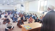 حضور مسئولان حوزه علمیه استان یزد در مدرسه امام صادق(ع) اردکان + عکس
