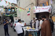 تصاویر/ ایستگاه صلواتی به مناسبت میلاد با سعادت پیامبر اکرم(ص) در بازار رشت