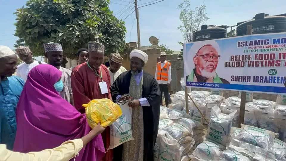 کمک های انسان دوستانه  شیخ زکزاکی به مردم سیل‌زده  شمال نیجریه