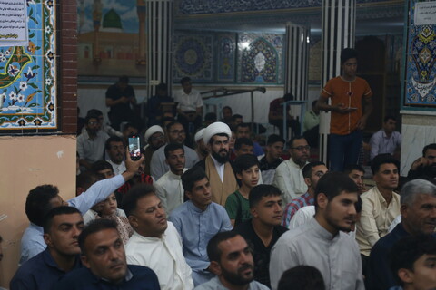 مراسم عمامه گذاری طلاب مدرسه علمیه حضرت قائم(عج) شهرستان حمیدیه