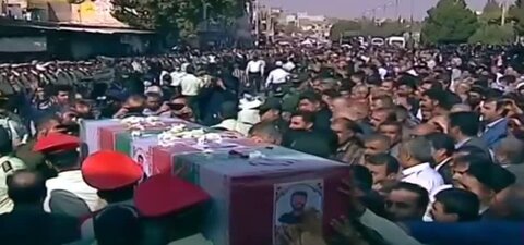 مراسم تشییع شهید مدافع امنیت
