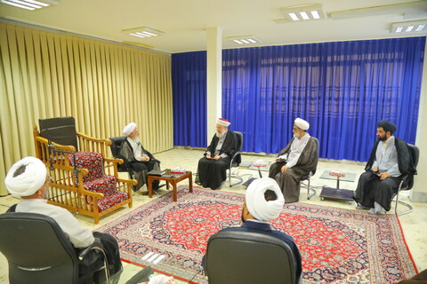 دیدار رئیس هیئت امنای تجمع علمای مسلمین لبنان با آیت‌الله العظمی جوادی آملی
