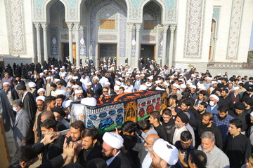 تصاویر/ مراسم تشیع پیکر مرحوم حجت‌الاسلام والمسلمین محفوظی
