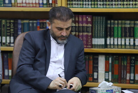 تصاویر/ دیدار رئیس سازمان زندان‌ با آیت الله اعرافی