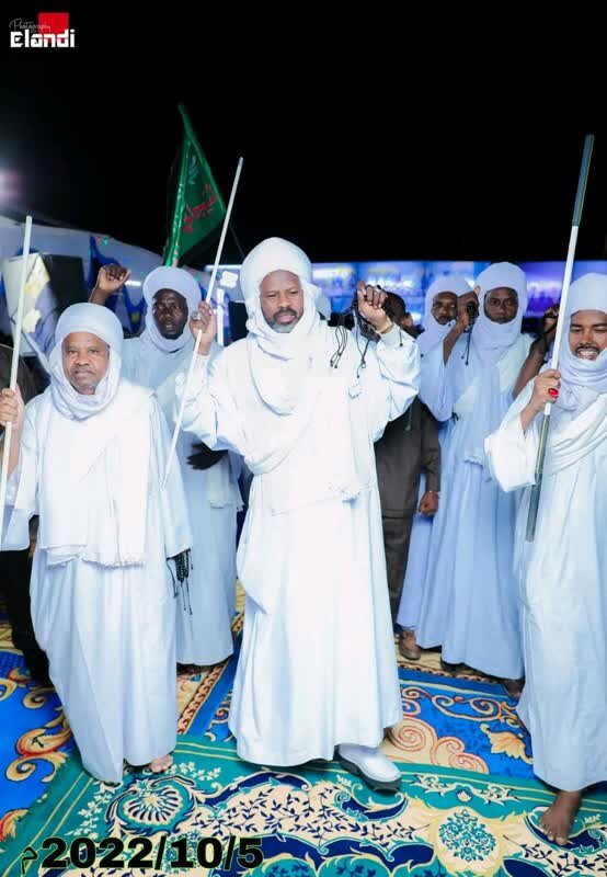 برگزاری مراسم میلاد پیامبر (ص) در زاویه تیجانیه نیل ازرق +تصاویر