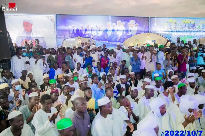 برگزاری مراسم میلاد پیامبر (ص) در زاویه تیجانیه نیل ازرق +تصاویر