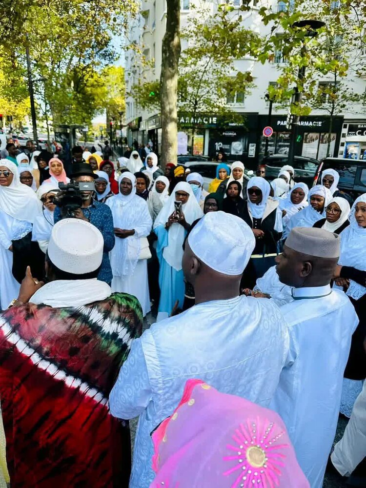 اجرای آیین مذهبی از سوی  مسلمانان شهر نیس فرانسه +تصاویر