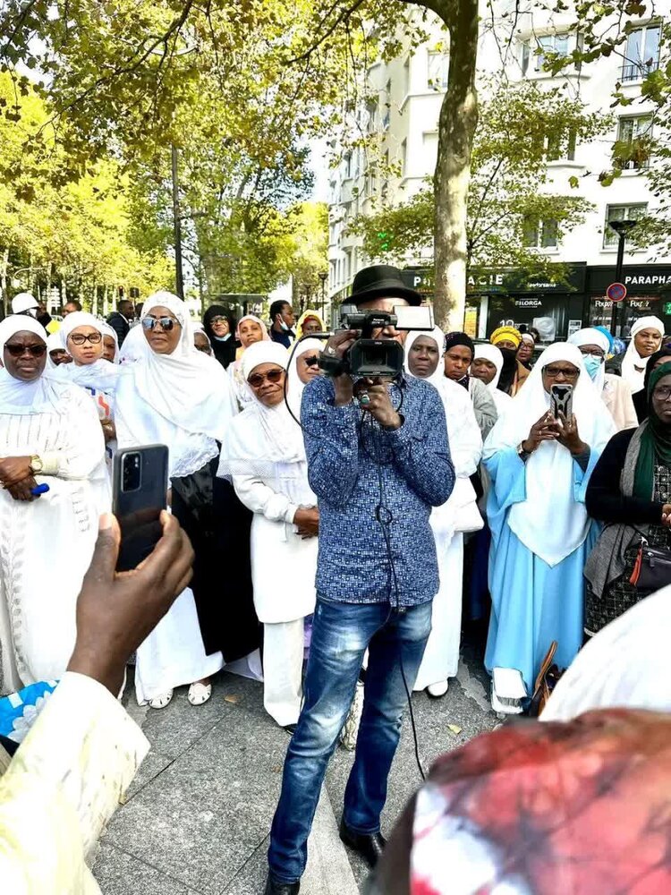 اجرای آیین مذهبی از سوی  مسلمانان شهر نیس فرانسه +تصاویر