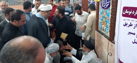 برپایی میز خدمت مدیران استانی در شهرستان حمیدیه باحضور نماینده ولی فقیه خوزستان