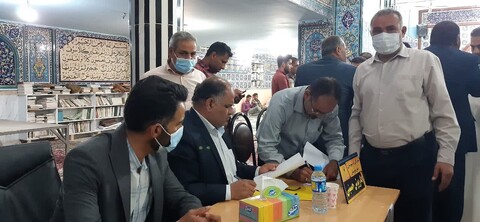 برپایی میز خدمت مدیران استانی در شهرستان حمیدیه باحضور نماینده ولی فقیه خوزستان