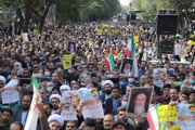 تصاویر/ راهپیمایی مردم تبریز  در محکومیت حادثه تروریستی حرم شاهچراغ