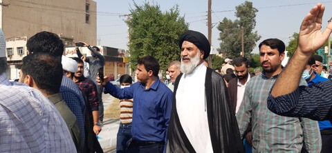 راهپیمایی مردم اهواز در محکومیت حادثه تروریستی شیراز و اغتشاشات اخیر