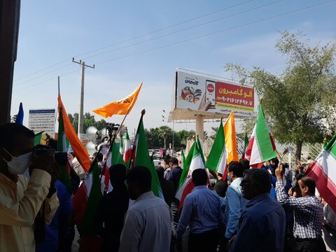 تصاویر/ راهپیمایی باشکوه مردم خطه نیلگون خلیج فارس بندرعباس در محکومیت اقدام تروریستی شاهچراغ