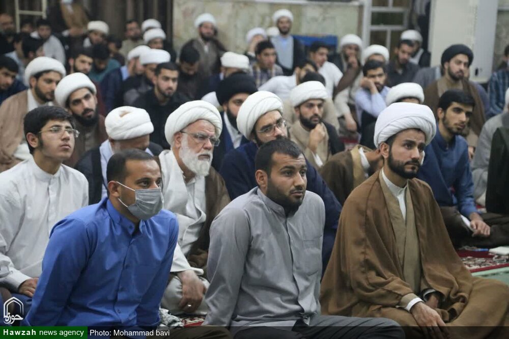 برگزاری درس اخلاق طلاب و روحانیون مدارس علمیه اهواز+ عکس