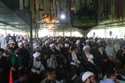 تصاویر / اجتماع طلاب و روحانیون اهواز در محکومیت حادثه تروریستی شیراز