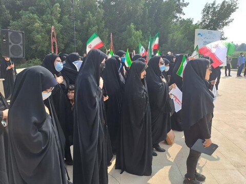 تصاویر/ تجمع دانشجویان دانشگاه خلیج فارس بوشهر در محکومیت در محکومیت حادثه شاهچراغ