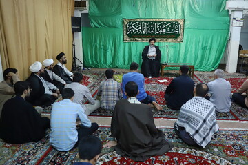 تصاویر/ درس اخلاق در مدرسه علمیه امام مهدی موعود(عج)