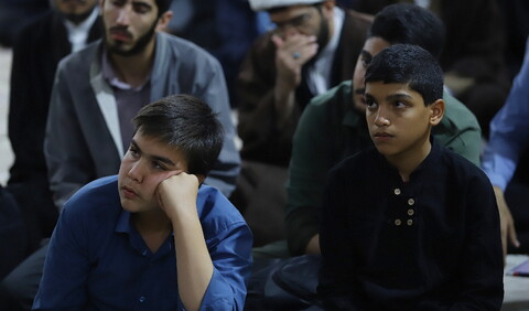 تصاویر/ مراسم بزرگداشت طلبه شهید آرمان علی وردی در مدرسه علمیه کرمانیها