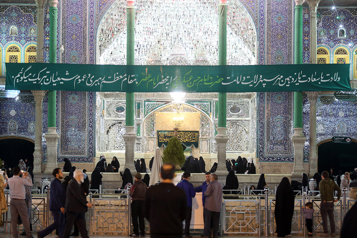 Photo/ Lady Masuma Holy Shrine on the Eve of Imam Hasan Askari's Birth Anniversary