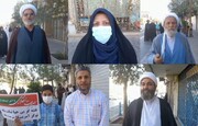 فیلم| محکومیت اغتشاشات و حادثه تروریستی حرم شاهچراغ توسط مردم یزد