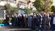 آغاز راهپیمایی ۱۳ آبان در تبریز / شعار ملت ما: مرگ بر آمریکا