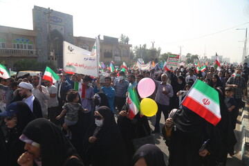 مردم اهواز در یوم الله ۱۳ آبان حماسه آفریدند